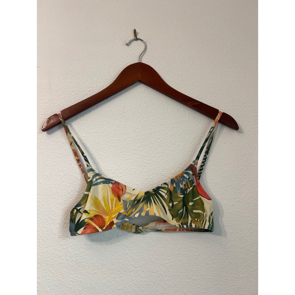 Rhythm Tropical Floral Print Bikini Top‎ Swimsuit Beach Vacation